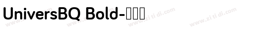 UniversBQ Bold字体转换